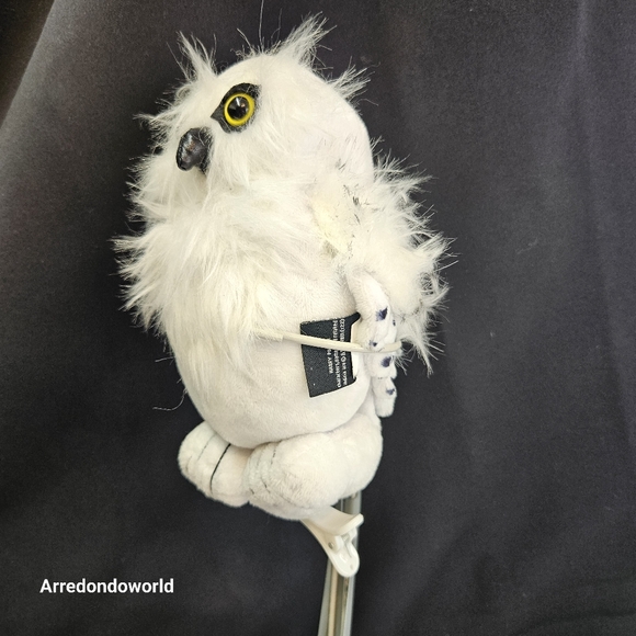 Harry Potter Owl Plush Hedwig Snow Owl 7" Stuffed Animal Good Condition - Picture 14 of 16